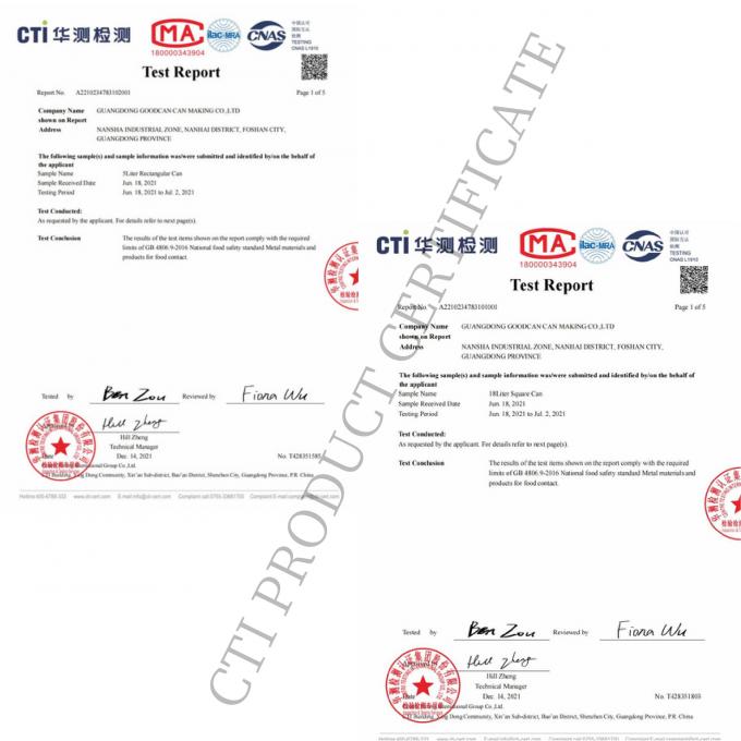 Guangzhou BetterCan Industry and Trade Co., Ltd. Kontrola jakości
