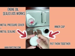 Puste puszki po oleju silnikowym 4 litry i 1 galon