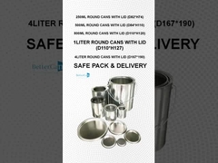 1 litr okrągłe puszki chemiczne Farba pusta puszka puszka kwartowa puszka puszka