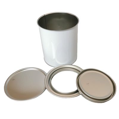 kupować Puszki na farbę samochodową 4-litrowe okrągłe metalowe wiadro na farbę z pokrywką online manufacture