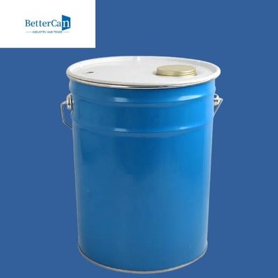 kupować Puste metalowe wiadro na farbę 20L 5-galonowe białe wiadro na farbę z regulowaną wysokością online manufacture