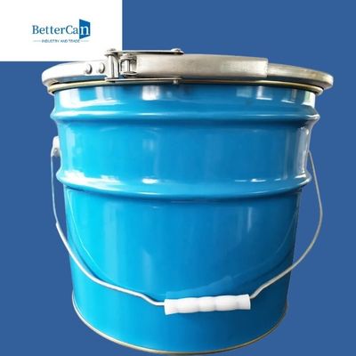 kupować Lekkie metalowe wiadro na farbę 5-galonowe wiadro ze stali nierdzewnej z pokrywką online manufacture