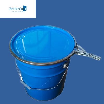 kupować Metalowa puszka z farbą zewnętrzną, puste stalowe wiadro o pojemności 5 galonów z pokrywką online manufacture