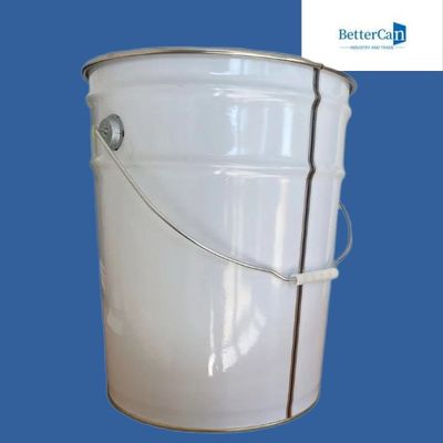 kupować Okrągłe wiadro na farbę 10 l, puste, 0,28 mm, z pokrywką w kształcie kwiatka online manufacture