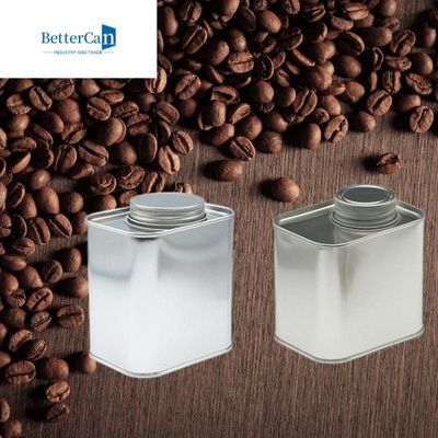 kupować 0,5 funta 1 funta puszka na ziarna kawy 500G metalowa kwadratowa puszka z zaworem online manufacture