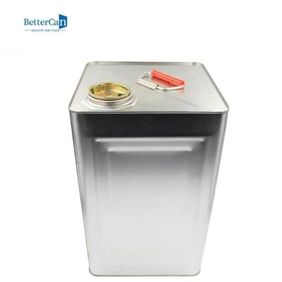 kupować Puste srebrne puszki po farbie 18L 20L Kwadratowe metalowe wiadra 0,28 mm-0,35 mm Gauge online manufacture