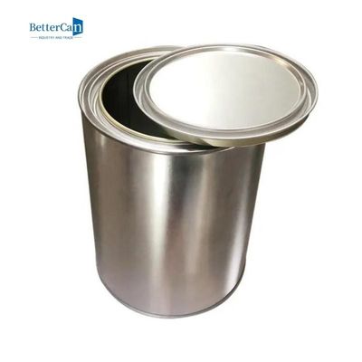 kupować 1-galonowy lakier samochodowy Tin Okrągły materiał z blachy białej z pokrywą dźwigni online manufacture