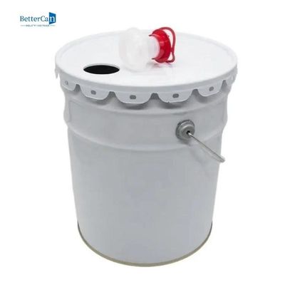 kupować Okrągła puszka z farbą dekoracyjną 20 l biała farba wiadro 5 galonów online manufacture