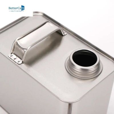 kupować Puste 4-litrowe puszki po farbie Kwadratowe pojemniki po oleju z pokrywką online manufacture