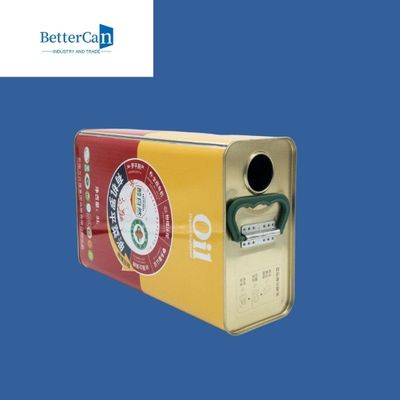 kupować Kwadratowa metalowa puszka z oliwą z oliwek Dostosowana prostokątna puszka oleju palmowego o pojemności 1 galona online manufacture