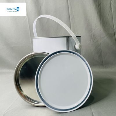 kupować 1 galon farby białej puszki z cyny okrągły pojemnik 4 litry opakowanie puszki metalowe online manufacture