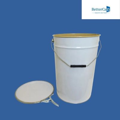0,28 mm-0,35 mm Metalowe wiadro z farbą 25 l Metalowy bęben Przyjazny dla środowiska materiał z blachy białej