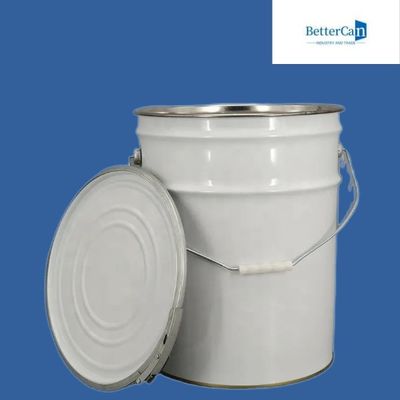 Blaszane 5-galonowe wiadra z farbą, 20-litrowe metalowe wiadro z pokrywką
