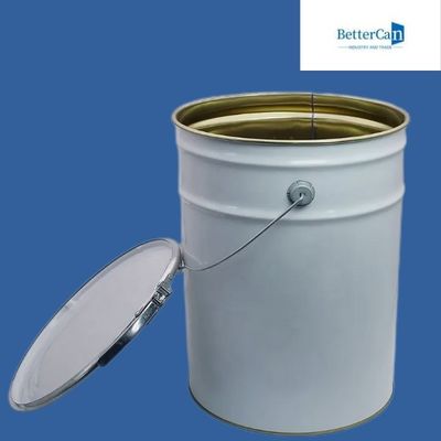20l okrągłe metalowe wiadro na farbę 5-galonowy metalowy bęben, z zakrętką