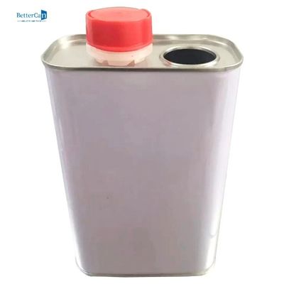 1L Płaskie uszczelnienie Kwadratowe metalowe pojemniki blaszane L105 * W60 * H180 Z zakrętką