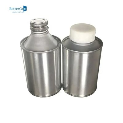Okrągły olej silnikowy puszka 200 ml 500 ml metalowy pojemnik blaszany z metalową pokrywą