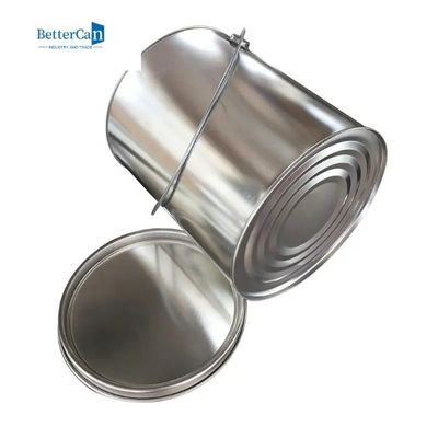 Okrągłe puszki z farbą Pojemnik 4L Puste metalowe galonowe puszki z farbą