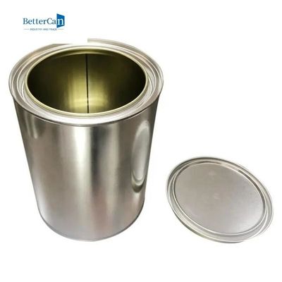 1-galonowy lakier samochodowy Tin Okrągły materiał z blachy białej z pokrywą dźwigni