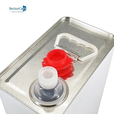 Puste kwadratowe puszki blaszane 2L Prostokątna puszka z farbą podkładową z materiałem blaszanym Ściśnij pokrywki