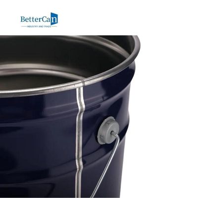 Recyklingowe puszki z farbą dekoracyjną Bębny 20L Czarne wiadro z farbą 5 galonów