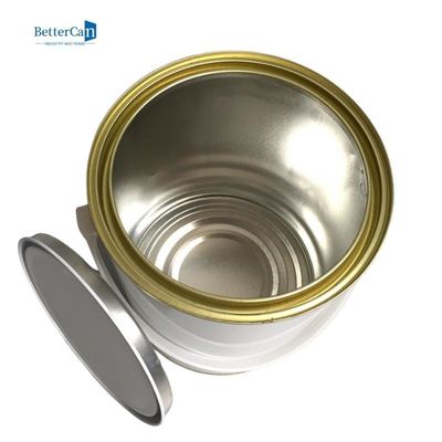 Hermetyczne uszczelnienie Metalowa puszka z recyklingu Okrągłe puste jednogalonowe puszki z farbą