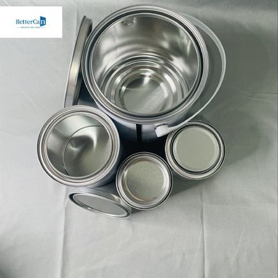 4 litra okrągły wiadro z cytryny drewna powłoka pakiet 1 galon OEM pustych puszek farby
