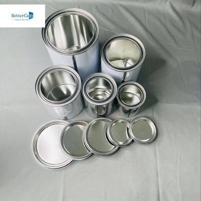 250 ml puszki z cyny do malowania Małe okrągłe pojemniki z cyny o pojemności 500 ml z pokrywkami