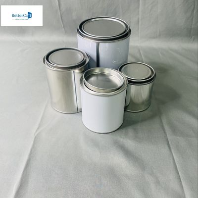 250 ml puszki z cyny do malowania Małe okrągłe pojemniki z cyny o pojemności 500 ml z pokrywkami